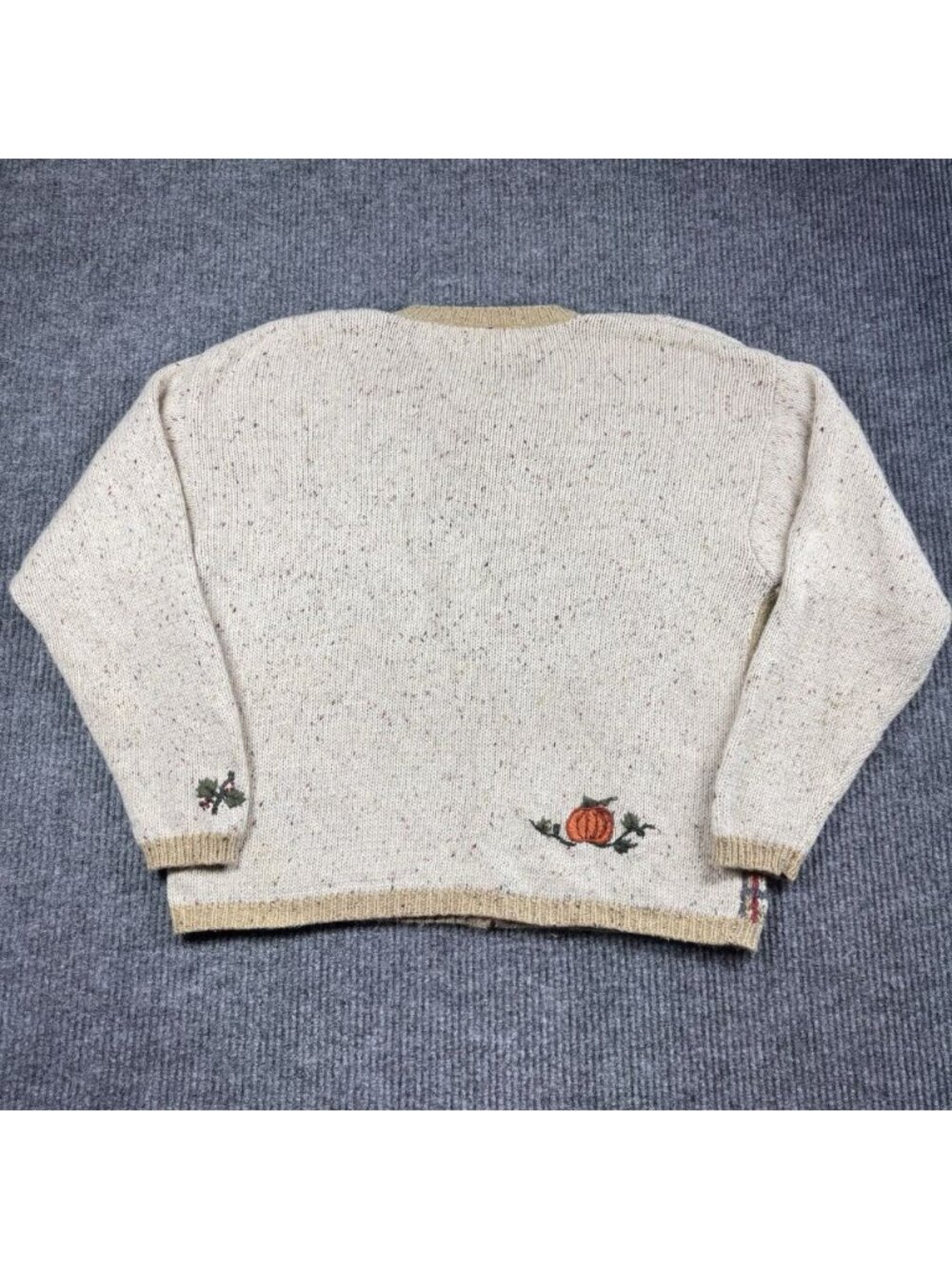 Vintage Croft & Barrow Knit Cardigan Womens XL 90s Autumn Fall Angora Wool Blend - Picture 4 of 8